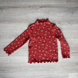 art class Red Floral Long Sleeve Tee